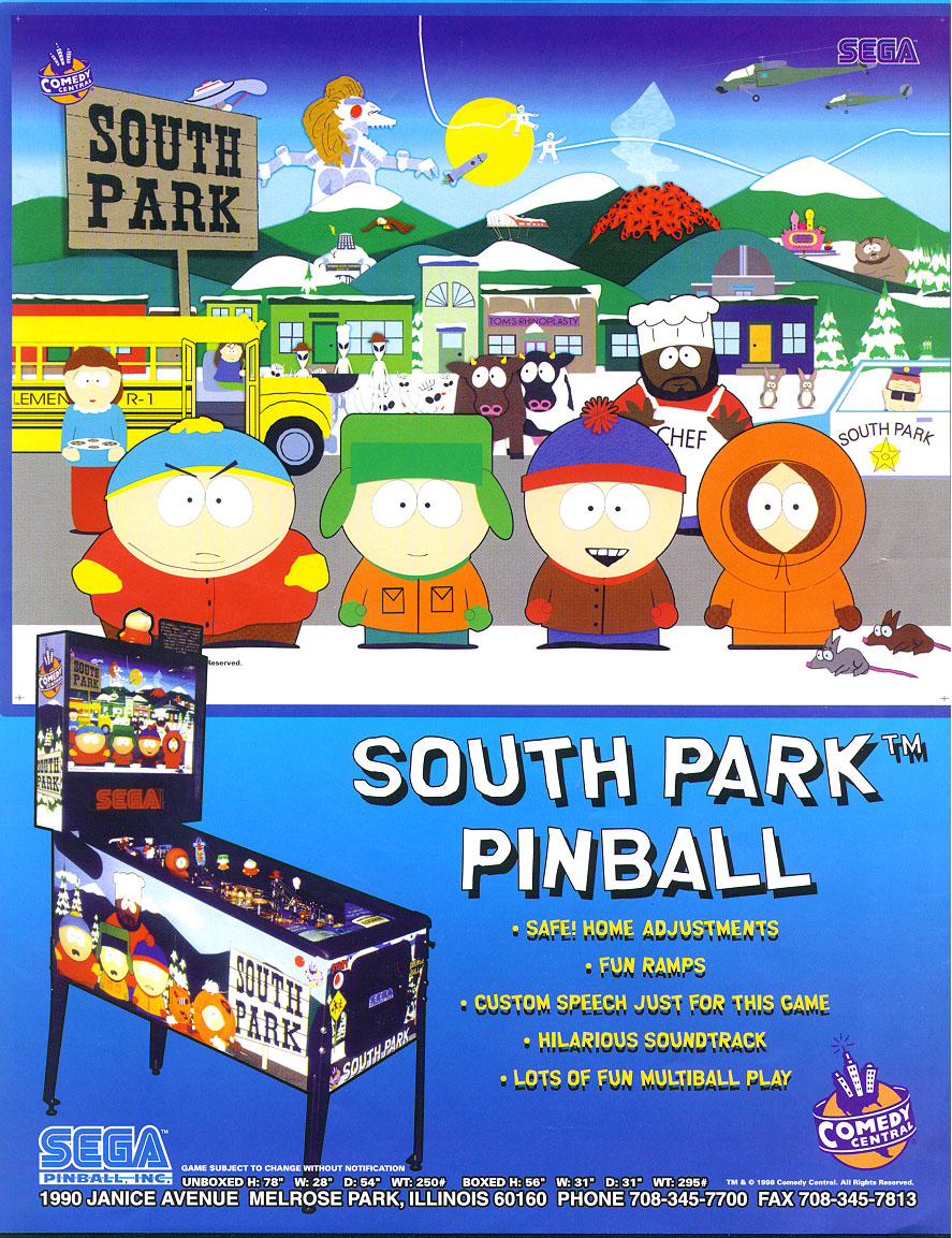 south park pinball